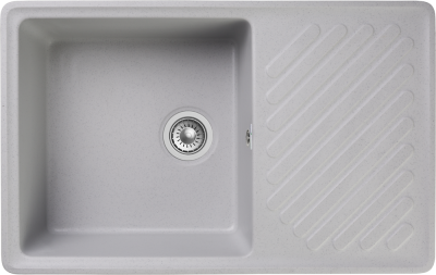 GranFest QUARZ GF-ZL-52, мойка, гранит, серый