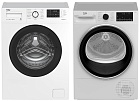 Beko стирка WSRE6H612ZAWI + сушка B3T47238