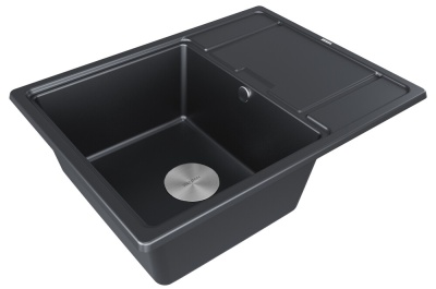Детальное фото товара: Paulmark FLUGEN 50-650, мойка, гранит, черный металлик