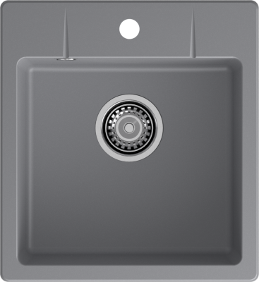 Детальное фото товара: GranFest URBAN 245, мойка, гранит, темно-серый