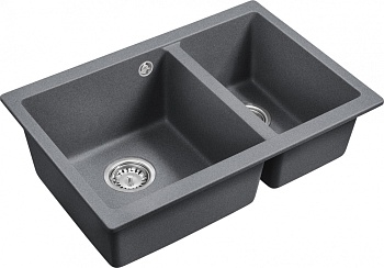 Фото товара: Emar EMQ-2665.PL, мойка, гранит, антрацит