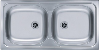 ALVEUS BASIC 70 NAT-60, мойка, нержавеющая сталь (комплекте с сифоном 1071240)