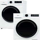 Midea стирка MF11914BS53/W + сушка MD1180BH60/W