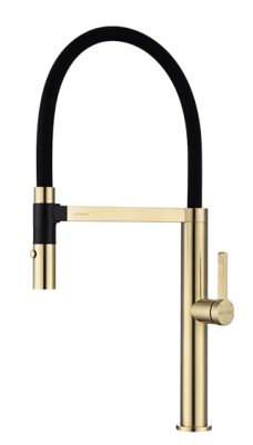 Детальное фото товара: Paulmark LEADER, смеситель, светлое брашированное золото