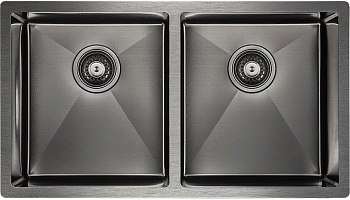 Фото товара: Paulmark GERBERG 78/2 UNI, мойка, нержавеющая сталь, вороненая сталь
