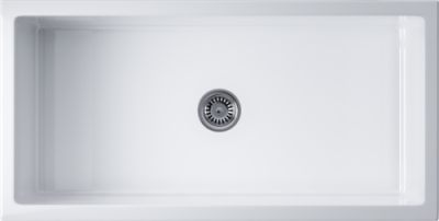 Детальное фото товара: Omoikiri Mikura 91-WH Glossy, мойка, керамика, белый глянцевый