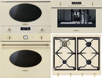 Фото товара: Smeg SRV864POGH + SFP805PO + MP822PO + CMS8451P