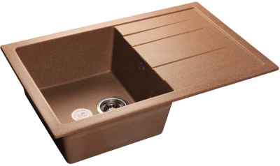 Детальное фото товара: GranFest QUADRO GF-Q-780 L, мойка, мрамор, терракот