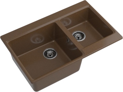 Детальное фото товара: GranFest LEVEL GF-LV-780K, мойка, мрамор, терракот