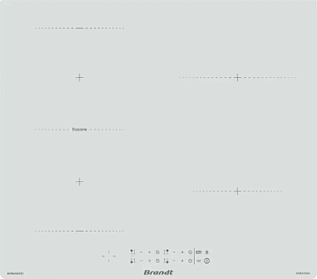 Фото товара: Brandt BPI364DPW индукционная поверхность