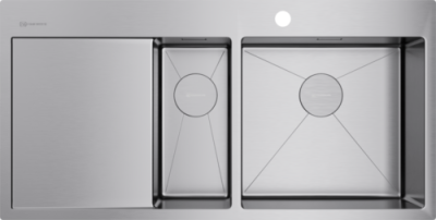 Детальное фото товара: Omoikiri Akisame 100-2-IN-R, мойка, нержавеющая сталь, чаша справа