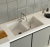 Omoikiri Kitagawa 83-2-U-WH, мойка, керамика, белый Детальное фото товара: Omoikiri Kitagawa 83-2-U-WH, мойка, керамика, белый