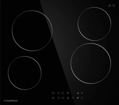 Детальное фото товара: Maunfeld CVCE594BK стеклокерамическая поверхность