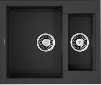 Фото товара: Omoikiri Sakaime 60-2-BL, мойка, гранит, черный
