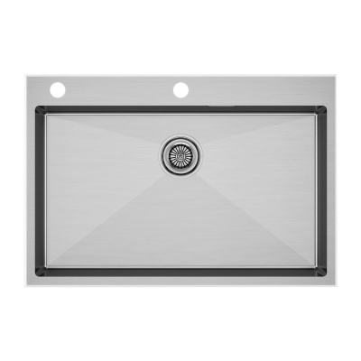 Детальное фото товара: Paulmark KRONER-EDGE 75, мойка, нержавеющая брашированная сталь