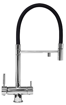 Фото товара: Zigmund & Shtain ZS 2300, смеситель, нержавеющая сталь