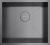 Детальное фото товара: Omoikiri Kasen 49-16 INT GM, мойка, нержавеющая сталь/вороненая сталь 