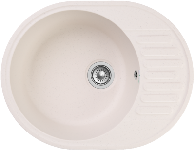 Детальное фото товара: GranFest QUARZ GF-Z58, мойка, гранит, белый