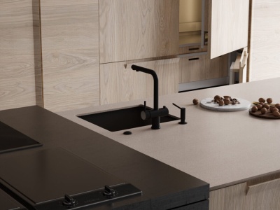 Детальное фото товара: Omoikiri Taki 49-U/IF-GB, мойка, нержавеющая сталь/графит