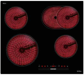 Фото товара: Korting HK 63910 B стеклокерамическая поверхность