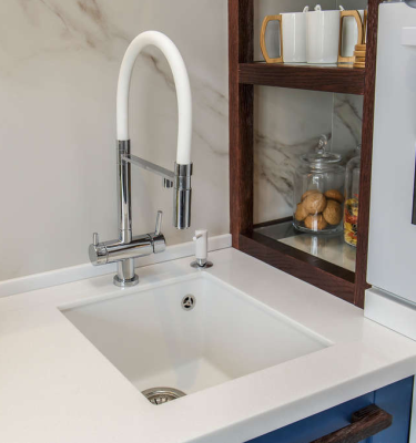 Детальное фото товара: Omoikiri Bosen 38-U-СH, мойка, гранит, шампань