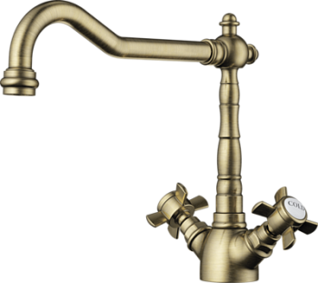 Фото товара: Omoikiri Tokigawa-AB, смеситель, античная латунь 