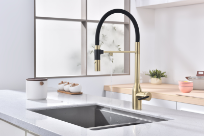 Paulmark Magneto One, смеситель, светлое золото Детальное фото товара: Paulmark Magneto One, смеситель, светлое золото