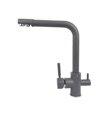 Детальное фото товара: LEX Biferno Deep Grey, смеситель, гранит