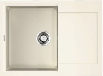 Детальное фото товара: Omoikiri Sakaime 68-WH, мойка, гранит, белый