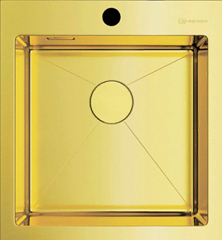 Фото товара: Omoikiri Akisame 46-LG, мойка, нержавеющая сталь/светлое золото