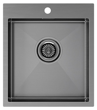 Фото товара: Paulmark KRONER 45, мойка, нержавеющая сталь, вороненая сталь