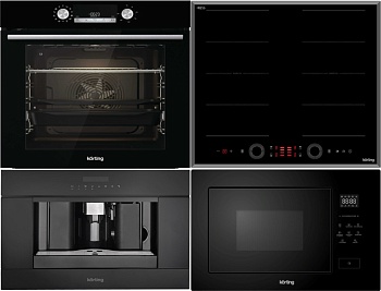 Фото товара: KORTING HIB 68700 B QUADRO + OKB 8931 CESN + KMI 827 GN + KCM 9200 BG