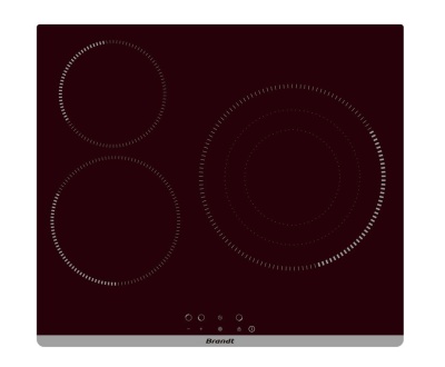 Детальное фото товара: Brandt BPV6322B стеклокерамическая поверхность