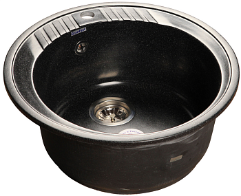 Фото товара: GranFest RONDO GF-R-520, мойка, мрамор, черный