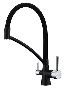 Фото товара: Paulmark SIEGEN, смеситель, гранит, черный