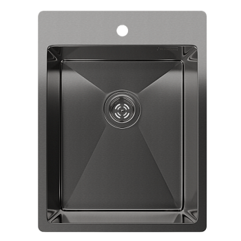 Фото товара: Rivelato RINOX 3850 PVD black, мойка, нержавеющая сталь, черный