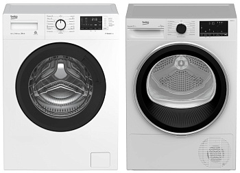 Фото товара: Beko стирка WSRE6H612ZAWI + сушка B3T47238