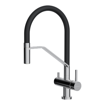 Фото товара: Omoikiri Akeno BN, смеситель, нержавеющая сталь