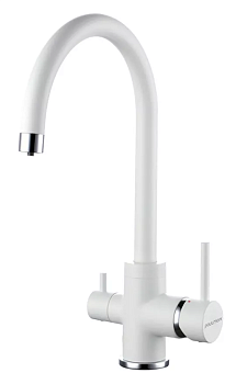 Фото товара: Paulmark ESSEN, смеситель, белый матовый