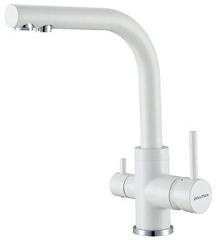 Фото товара: Paulmark ESSEN, смеситель, белый матовый полностью