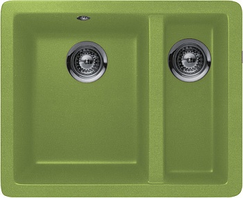 Фото товара: Schock Quadro 60 Plus, мойка, гранит, мята (зеленый)