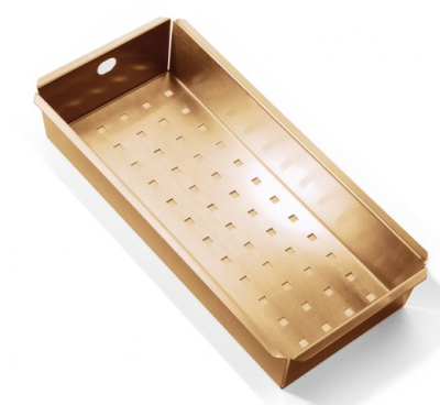 Детальное фото товара: ALVEUS коландер для мойки, нержавеющая сталь Bronze 400X170