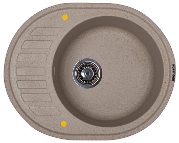 Фото товара: Ecoshtein KREIS OV 620, мойка, гранит, песочный
