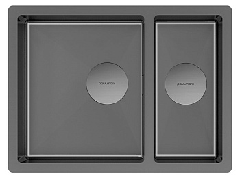 Фото товара: Paulmark NEXT 58/2S UNI, мойка, нержавеющая сталь, вороненая сталь