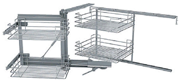 Фото товара: Sige Magic-4 волшебный уголок в нижний шкаф шириной 900 мм, левый