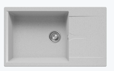 Polygran GALS-860, мойка, мрамор, светло-серый 314