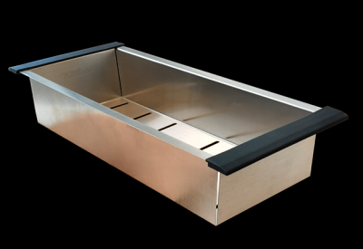 Детальное фото товара: Rivelato RK-1845, коландер, нержавеющая сталь/черный