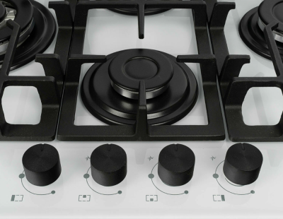 DeLonghi GABRIELLA 6GW BB Детальное фото товара: DeLonghi GABRIELLA 6GW BB газовая поверхность