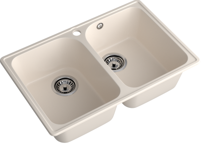 Детальное фото товара: ЭкоМ 7448-2, мойка, гранит, белый