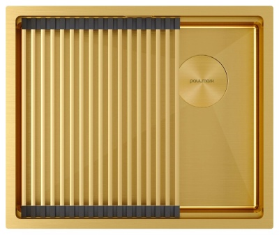 Paulmark NEXT-PRO 54 UNI, мойка, нержавеющая сталь, брашированное золото